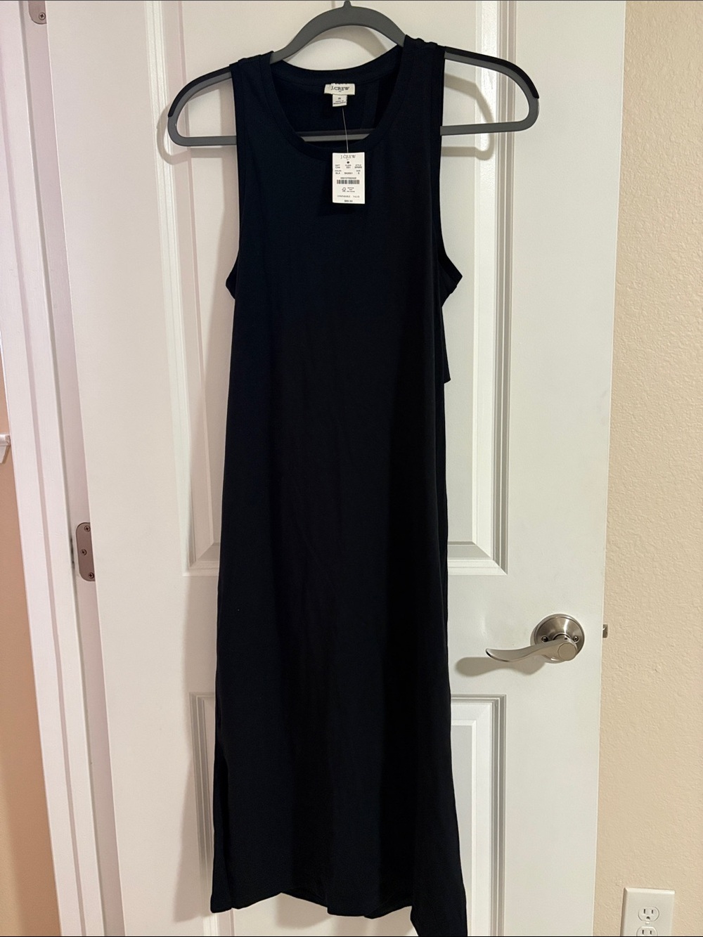 J Crew Black Maxi Dress with Keyhole Back Size Small - NWT $89.50